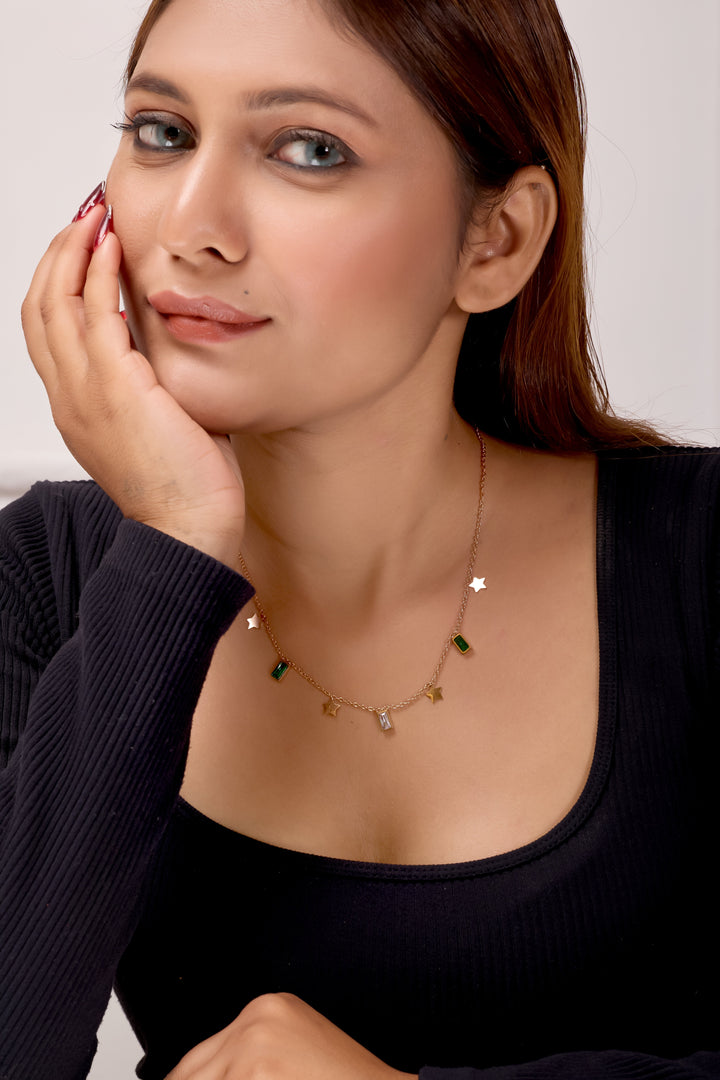Green Charm Necklace