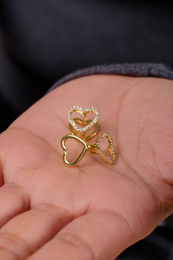 Stud Pave Glow Earrings