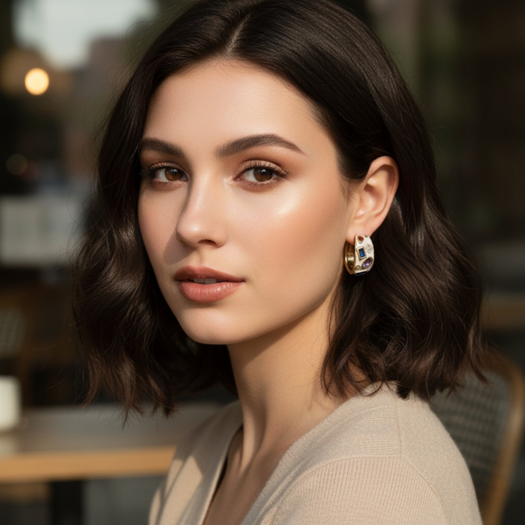 Resin Gems Women Earring GWE -1