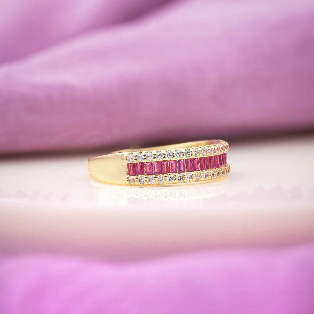 Krina Rosette Zirconia Stone Band GWR -92