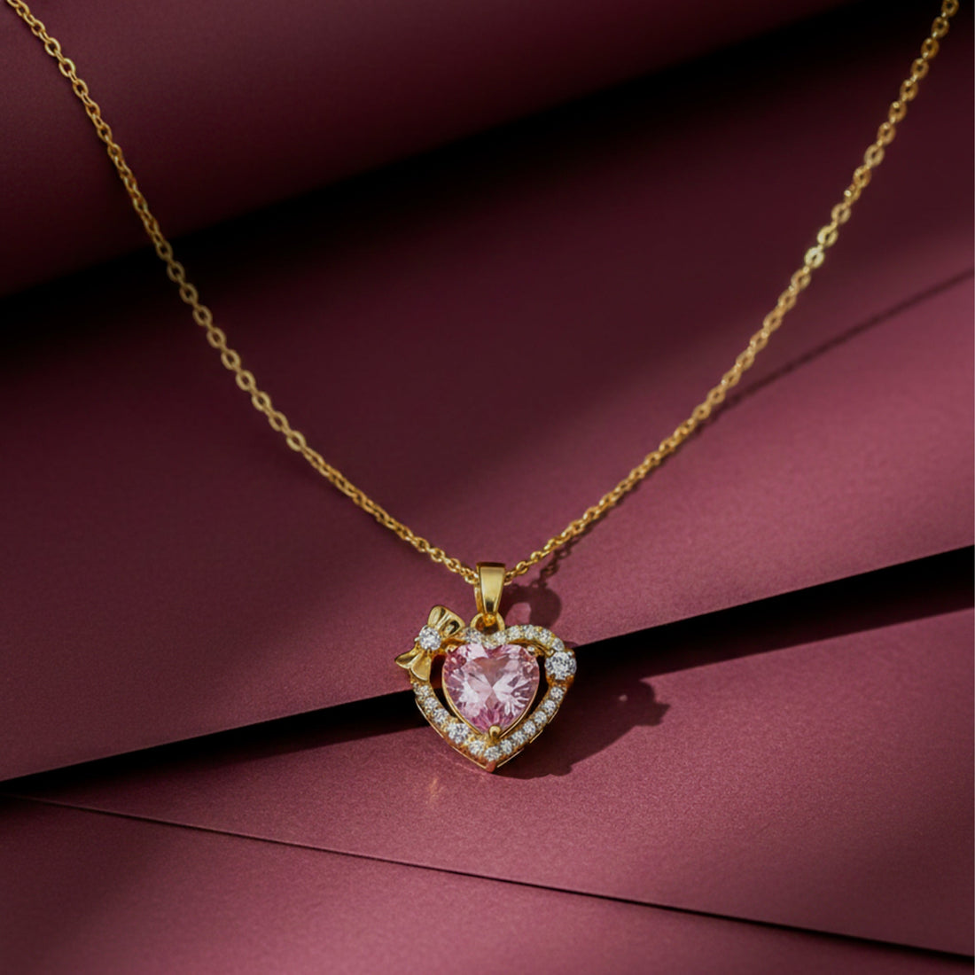 Rosette Love Cubic Zirconia Women Neckless GWN -79