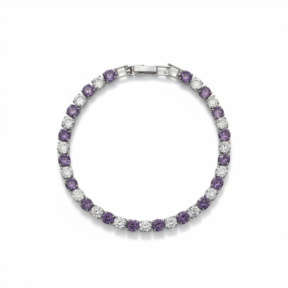 Amethyst & Zirconia Stone Line Kangan GWB -60