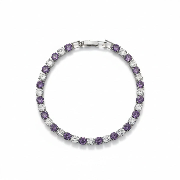 Amethyst & Zirconia Stone Line Kangan GWB -60
