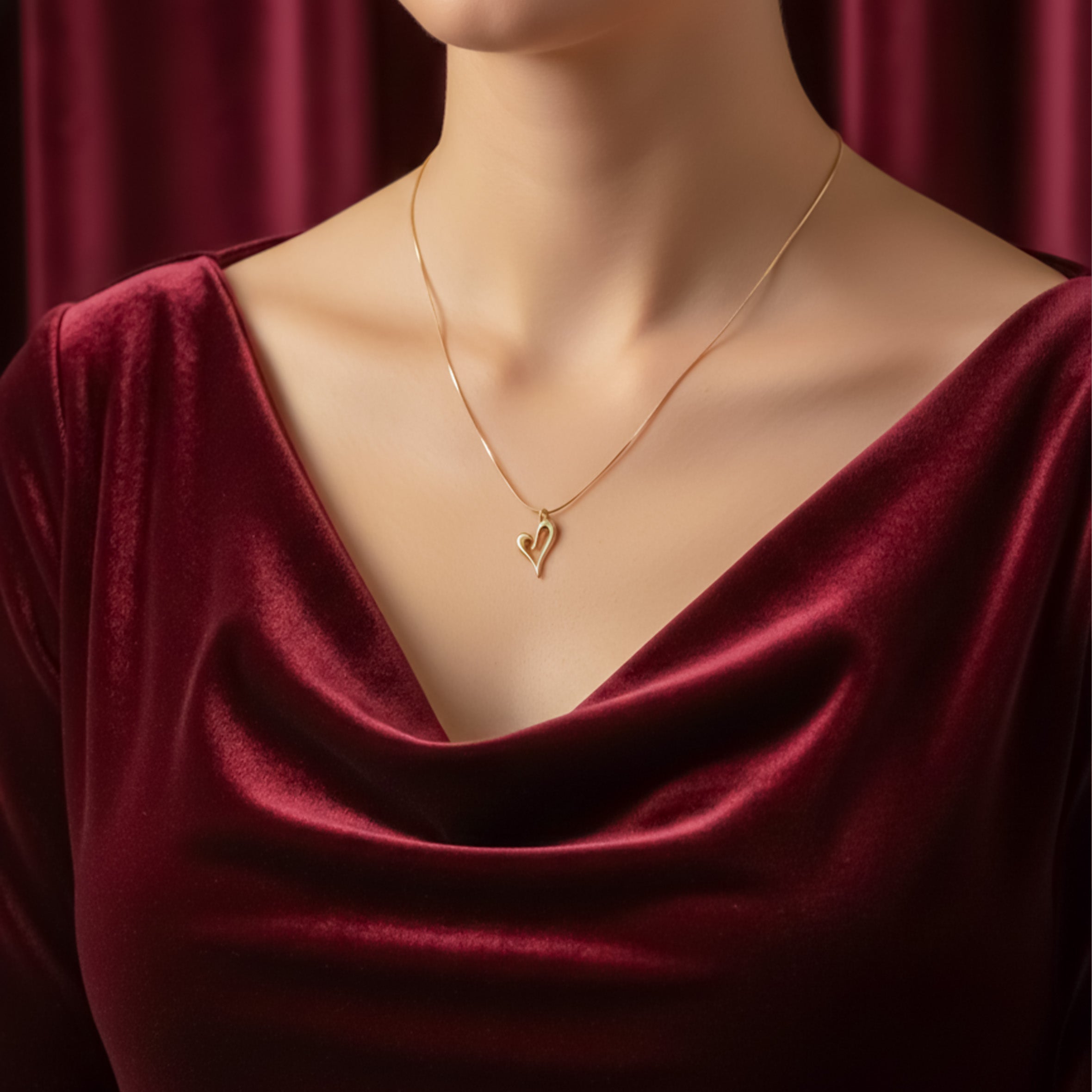Gold-Toned Unclosed Love Accent Link Set GWN -62