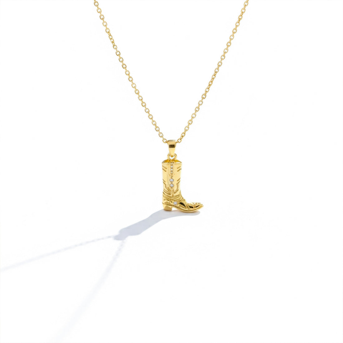 Women Necklace Cowboy Boot Gold jewellery - Finora Jewels