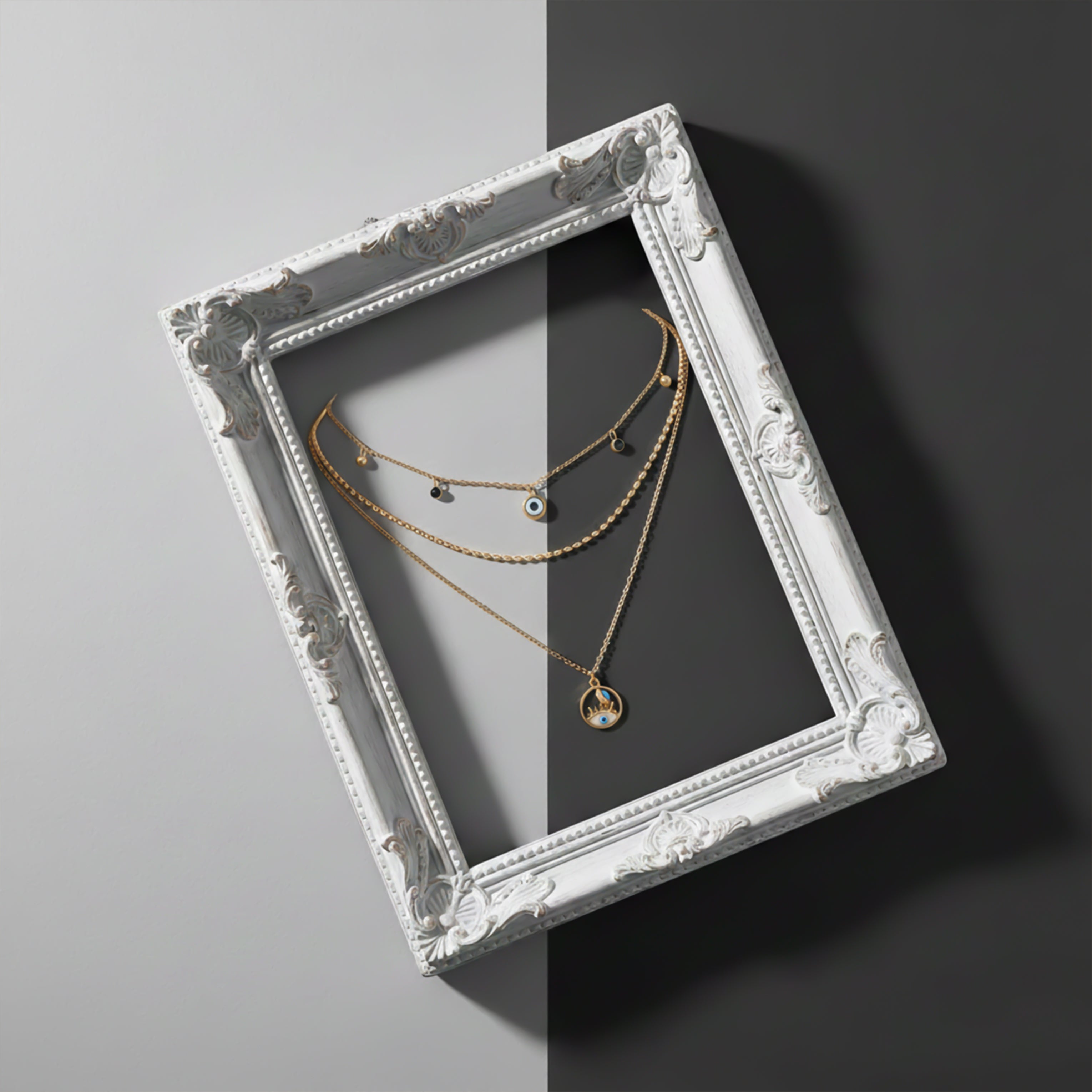Nazar 3 Layers Link Neckless GWN -21