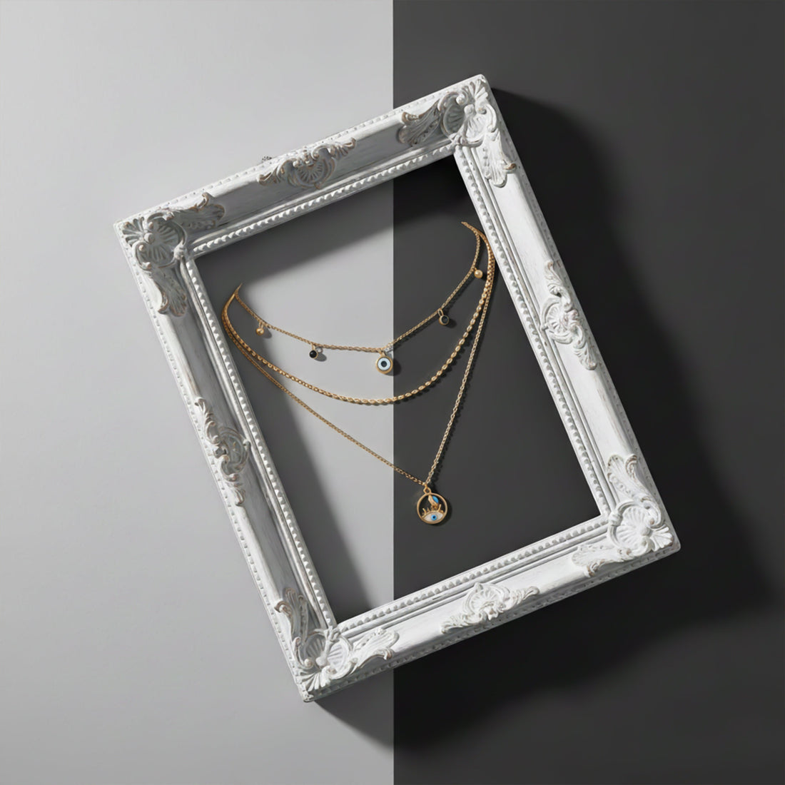Nazar 3 Layers Link Neckless GWN -21