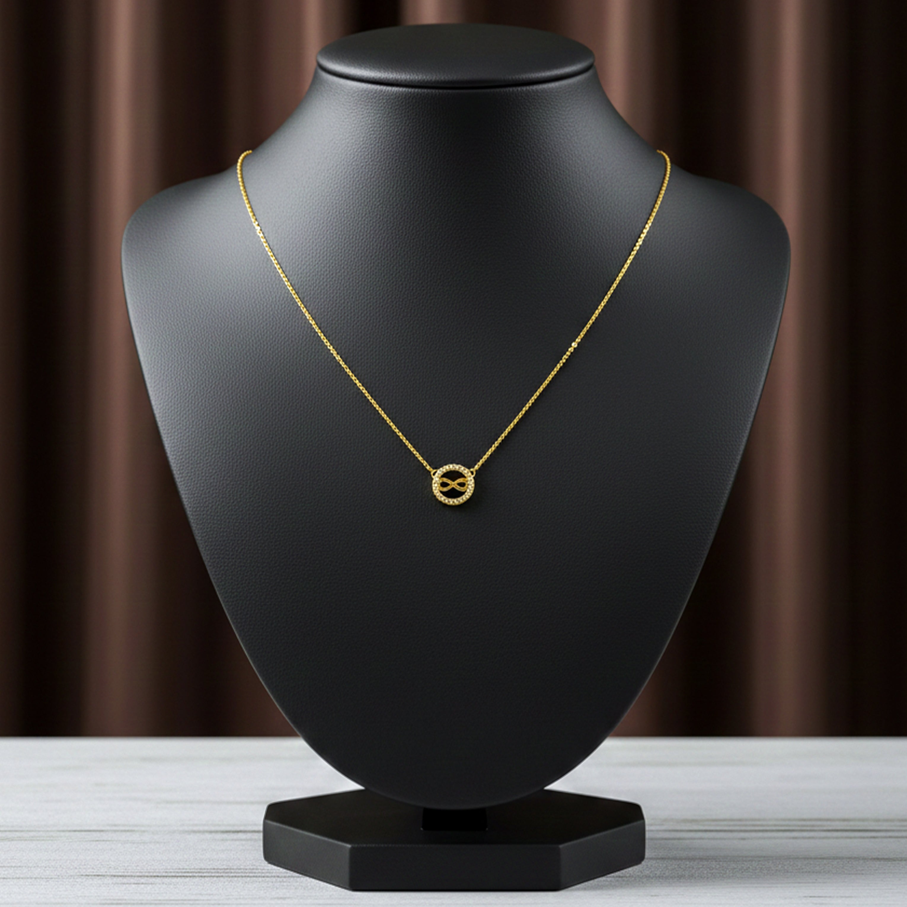 Gold-Toned Eternal Encircled Accent Link Set GWN -50