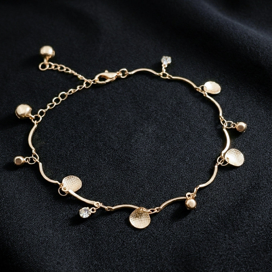 Gold Dangle Accent Payal GWA -29