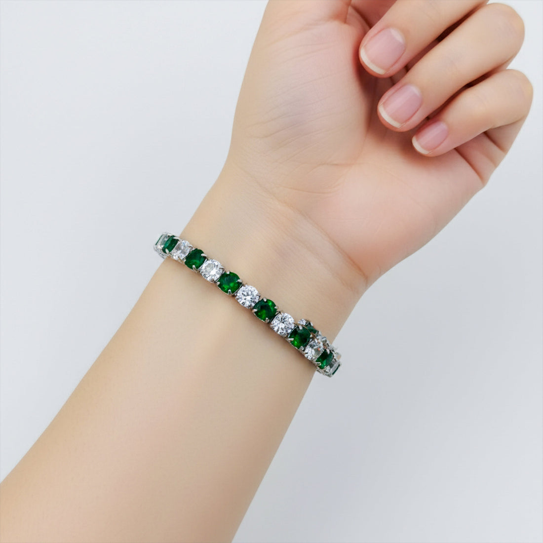 Verde & Zirconia Stone Line Kangan GWB -59