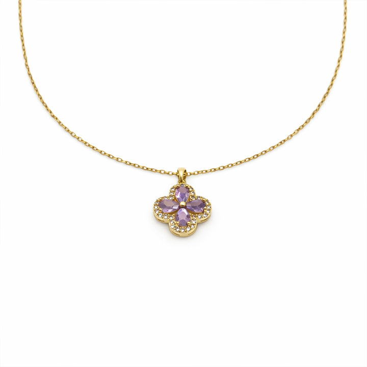 Lilac Foliage Locket Link Set GWN -97