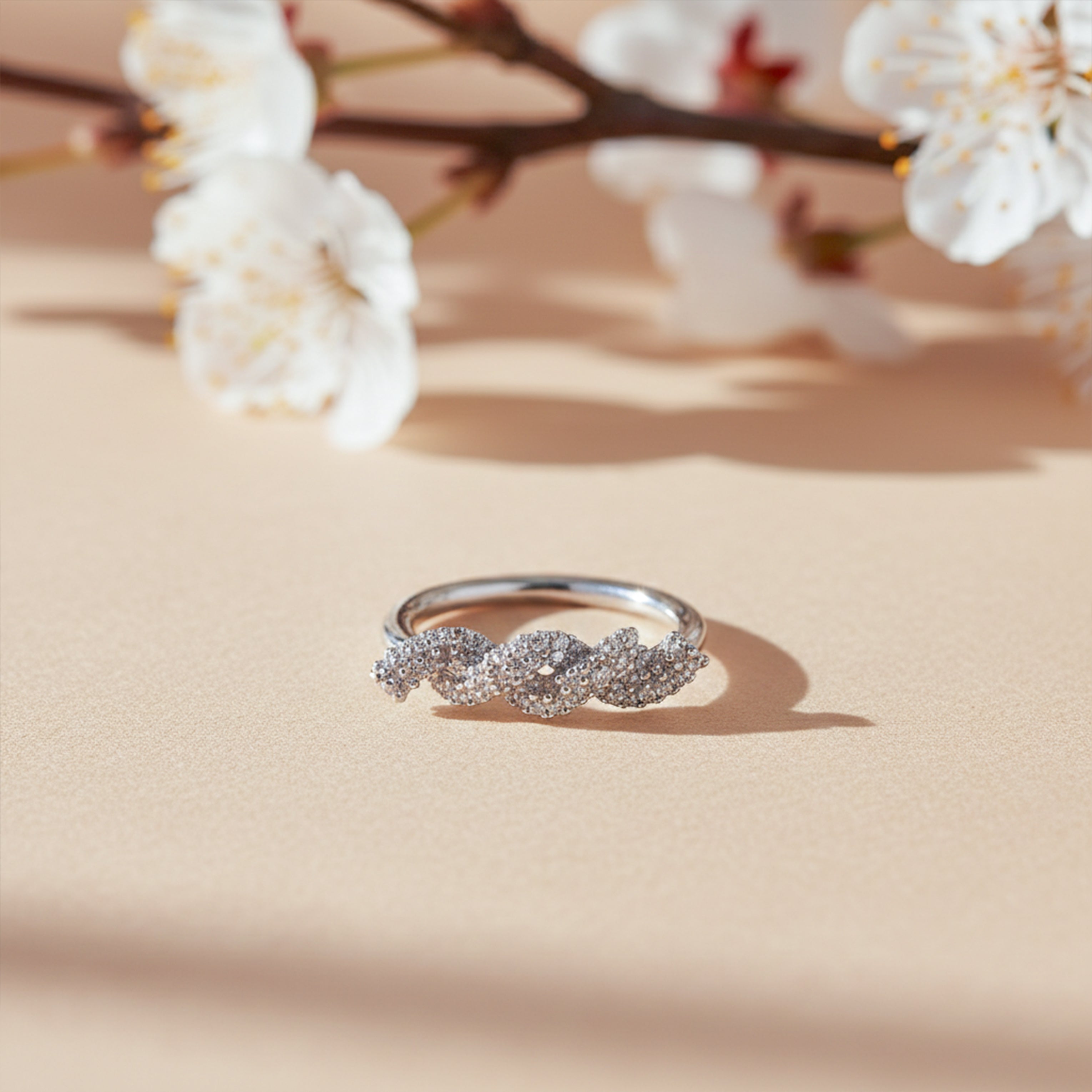 Silver Wave Sparkle Band GWR -21