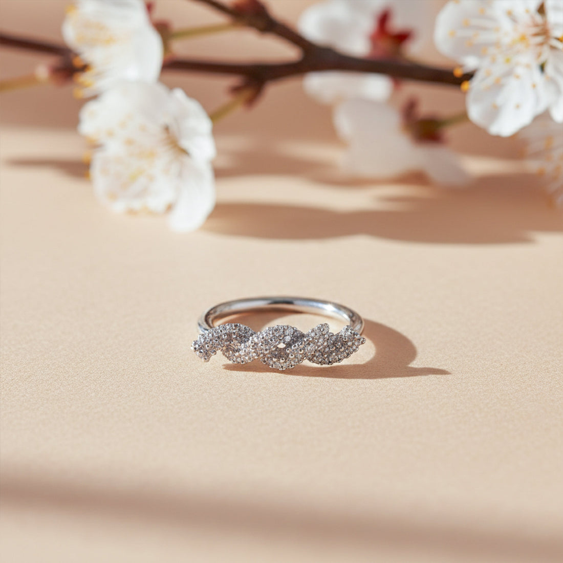 Silver Wave Sparkle Band GWR -21