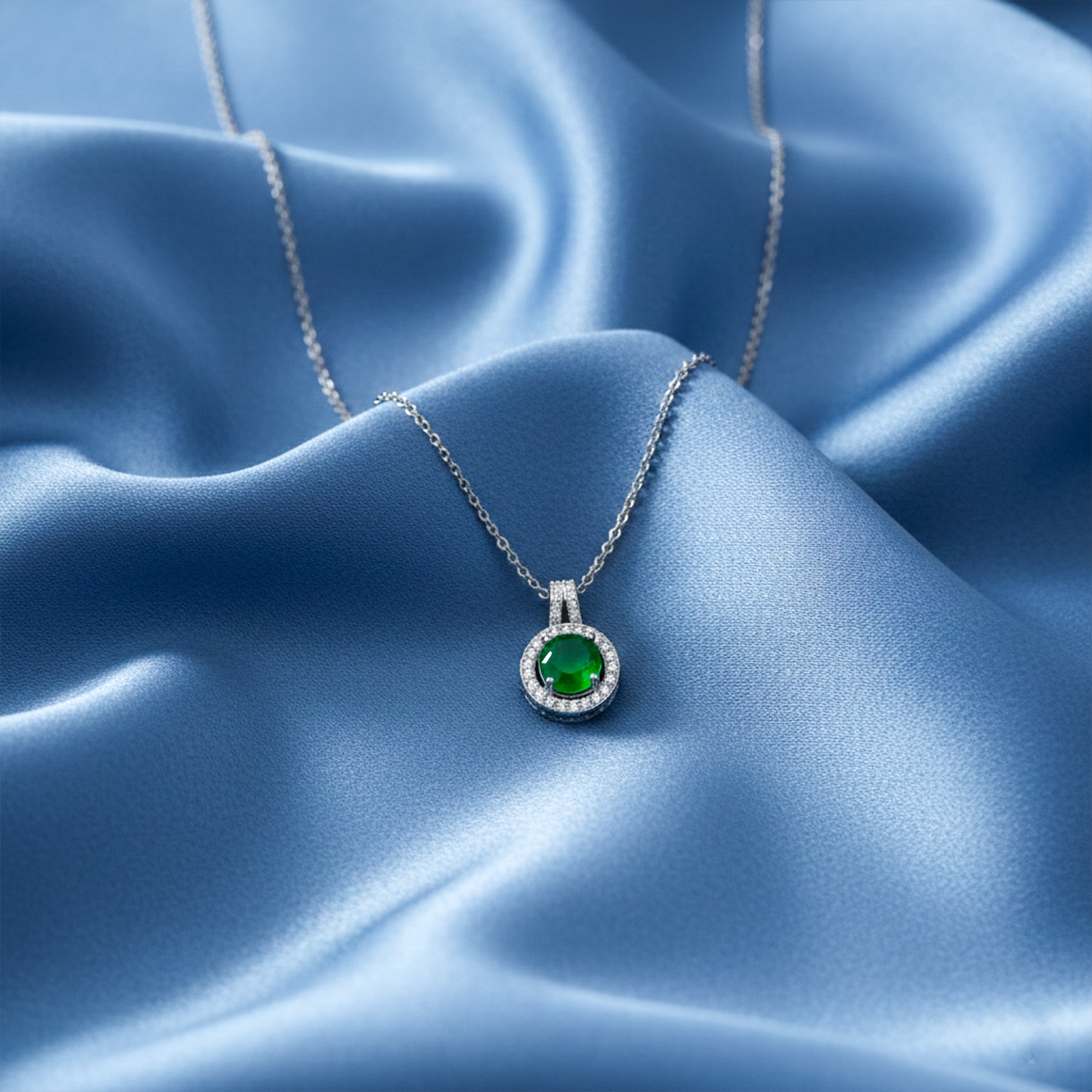 Silver Halo Necklace for women - Finora Jewels