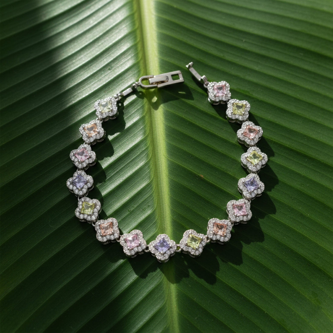 Multi-Color Princess Bracelet for women in Silver - Finora Jewels
