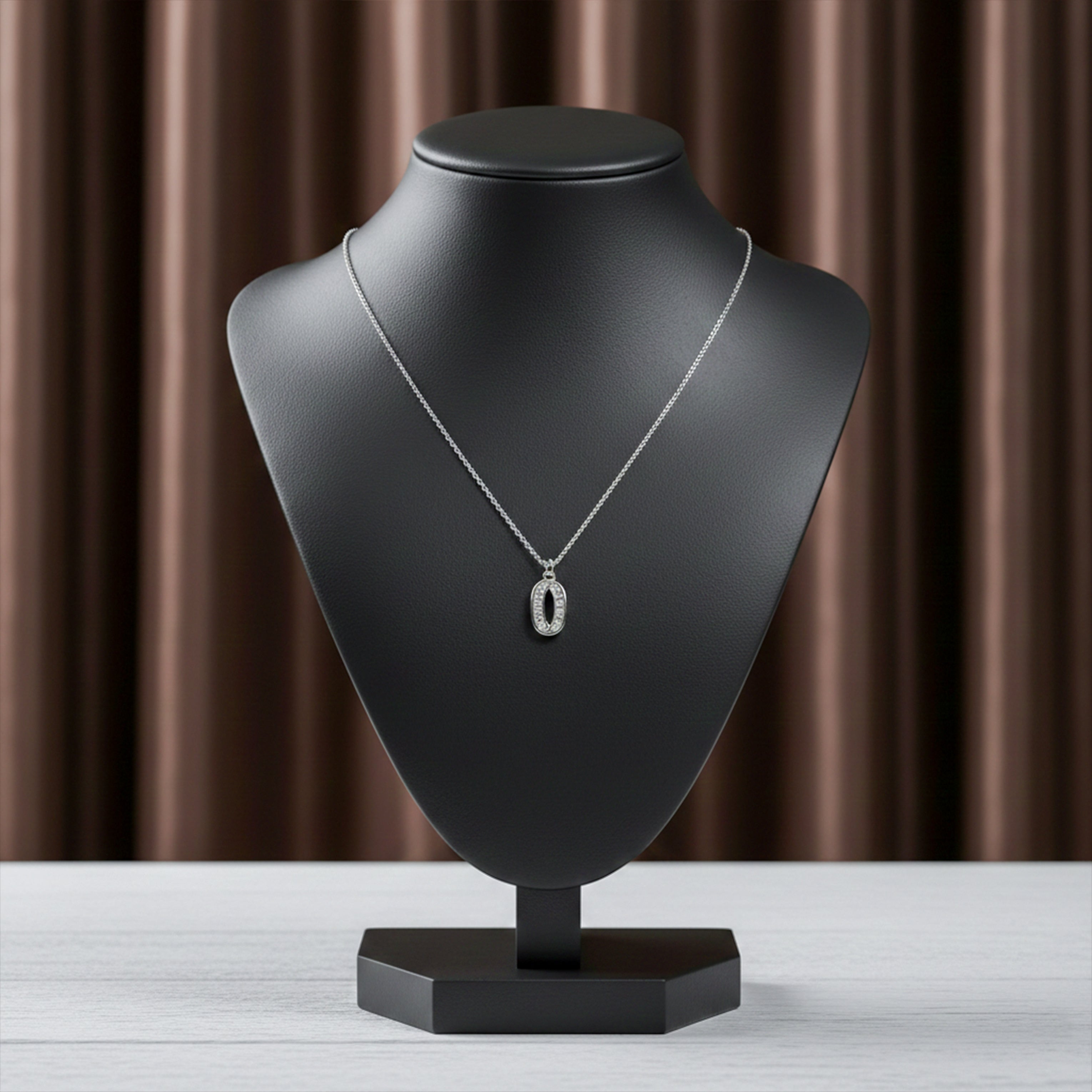 Oval Elegance Necklace for women in Silver - Finora Jewels