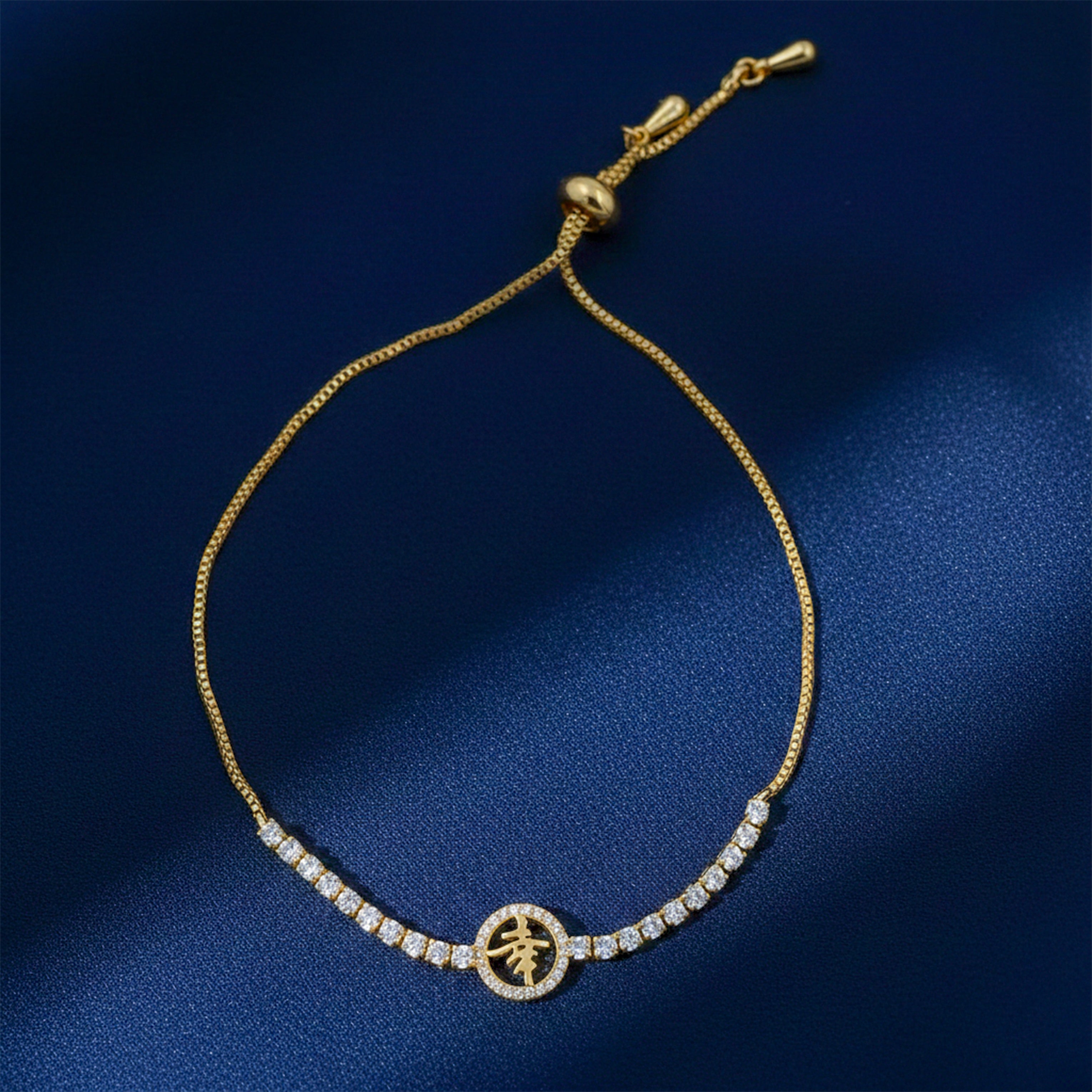 Gold Lucky Symbol Bracelet for women - Finora Jewels