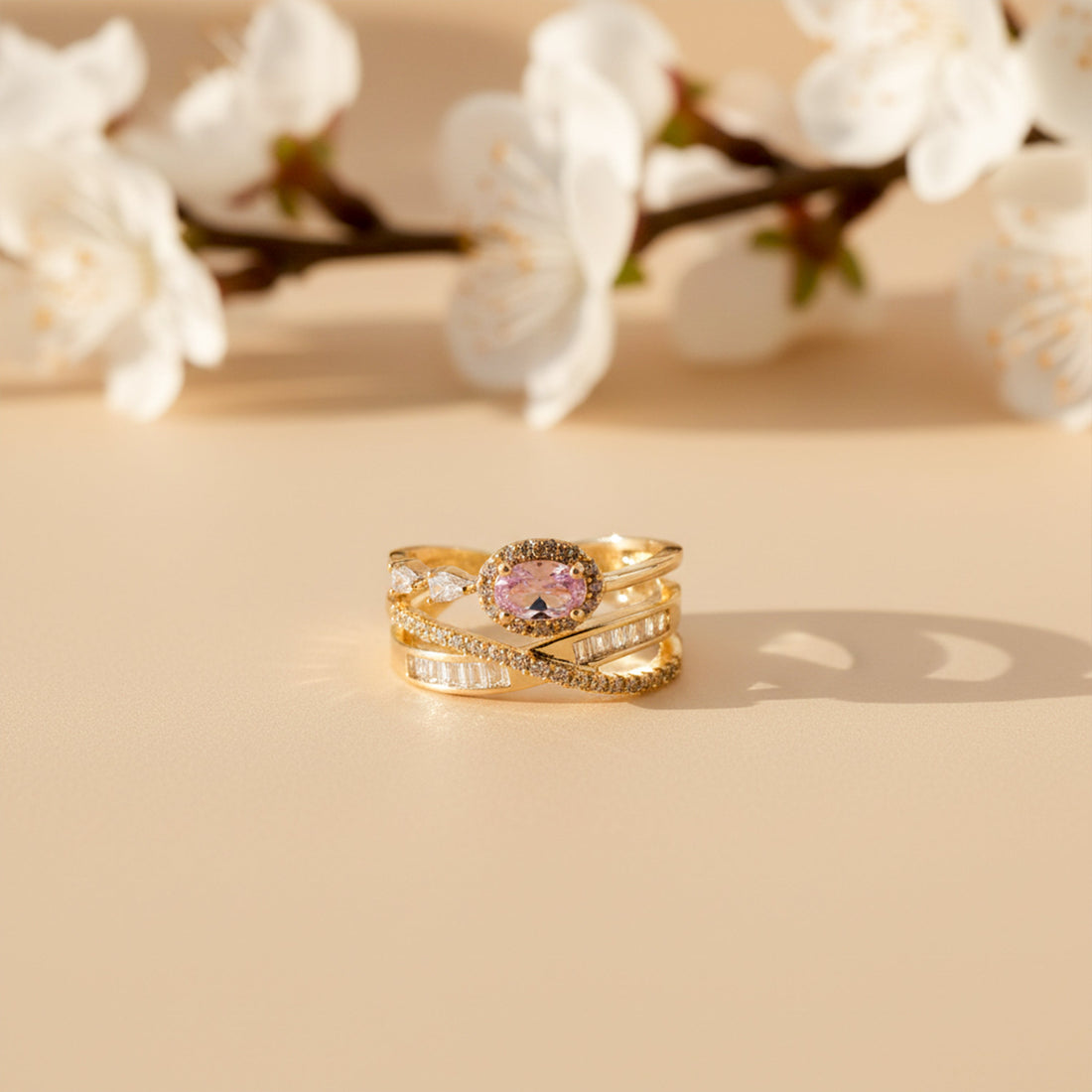 Regal Blush Encircled Wrap Band GWR -46