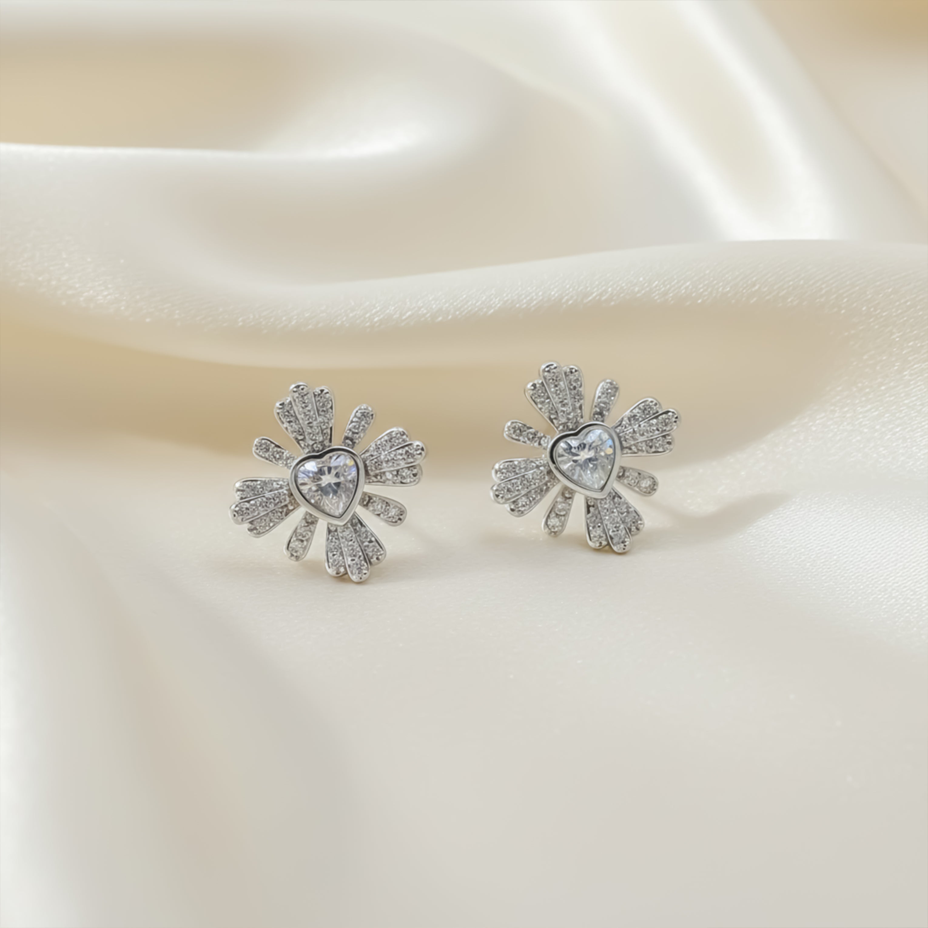 Luminous Love Bloom Studs GWE -104