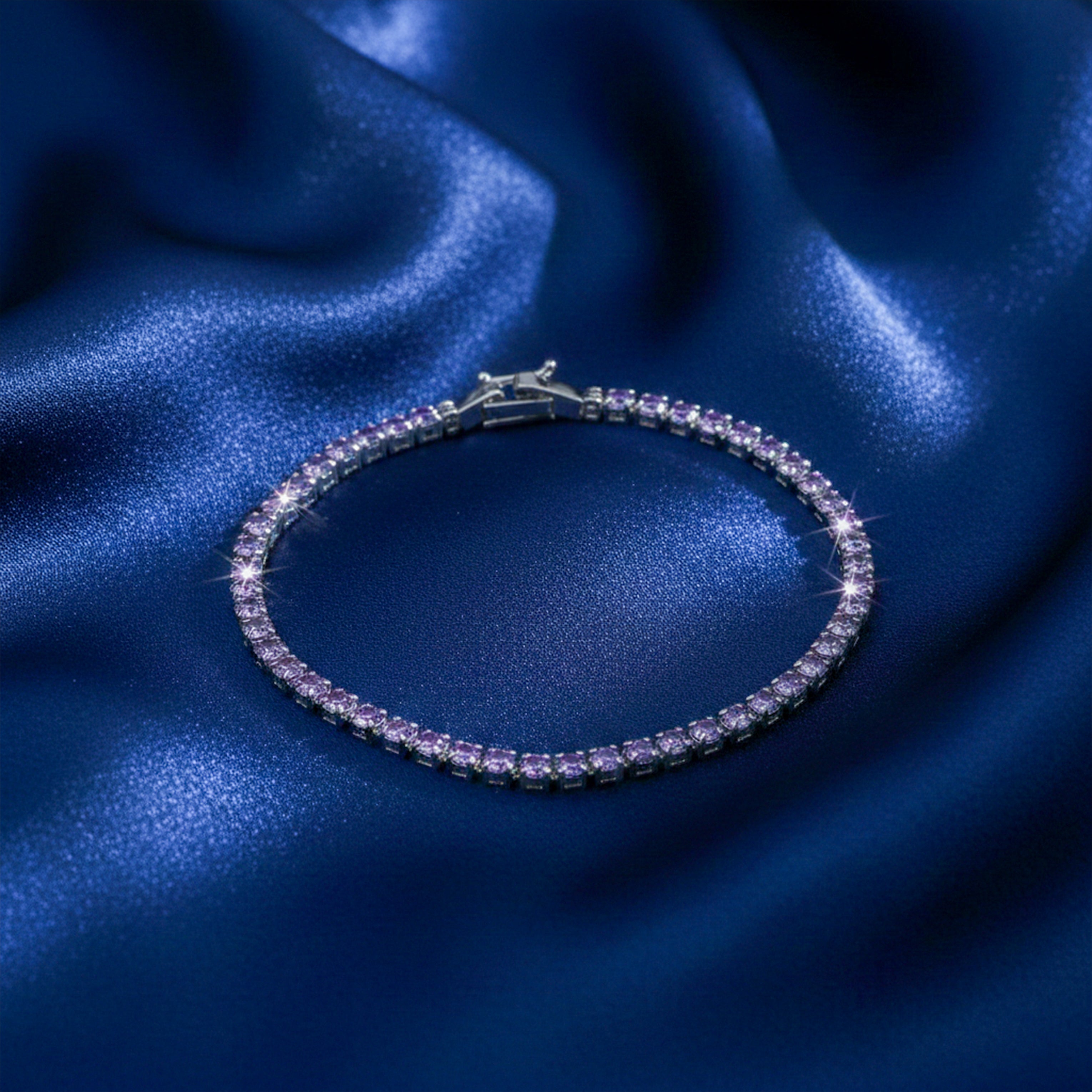 Regal Lilac Cubic Zirconia Kangan GEB -56