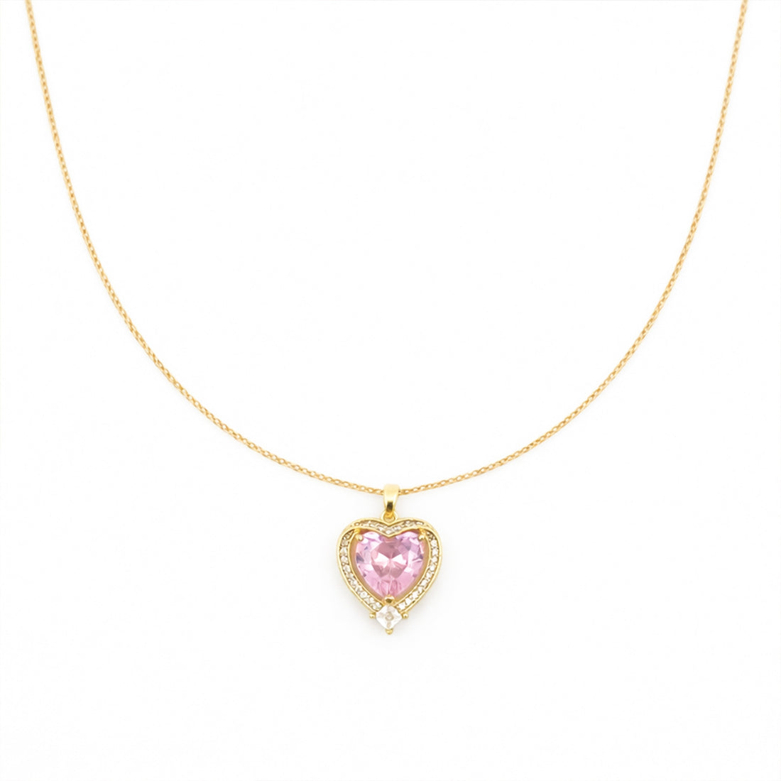 Love Cubic Zirconia Locket Link Set GWN -141