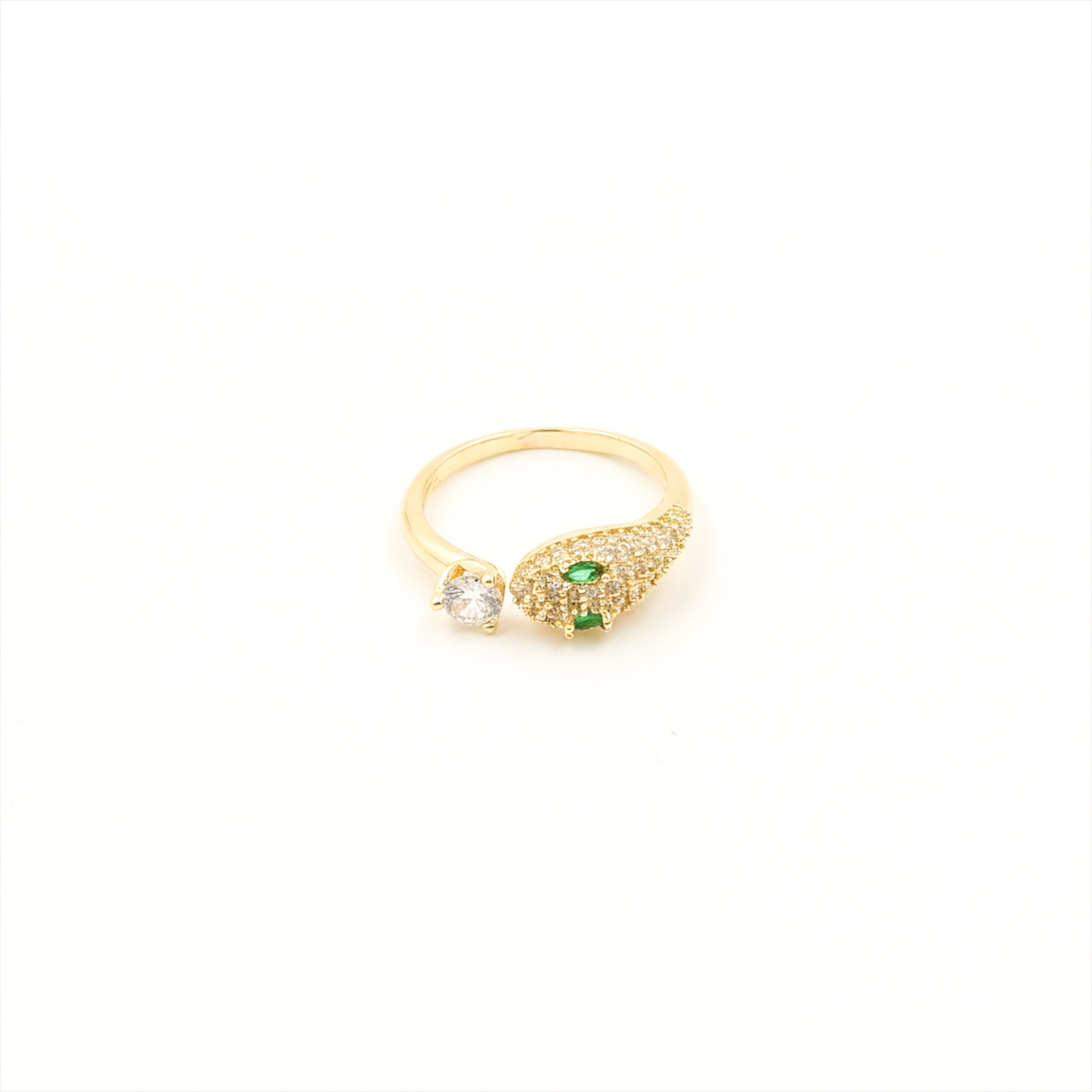 Gold-Toned Verde Serpent Unclosed Band GWR -79