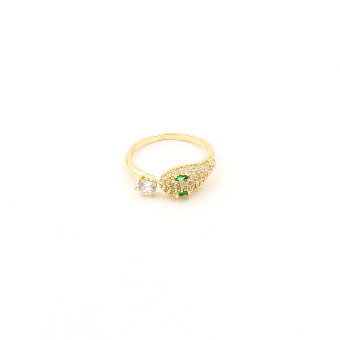 Gold-Toned Verde Serpent Unclosed Band GWR -79