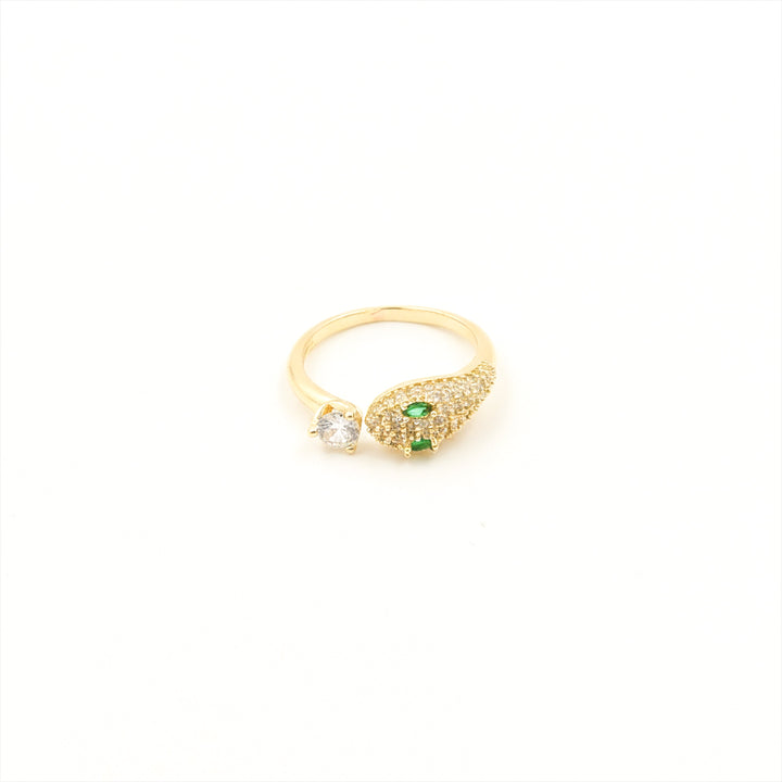 Gold-Toned Verde Serpent Unclosed Band GWR -79