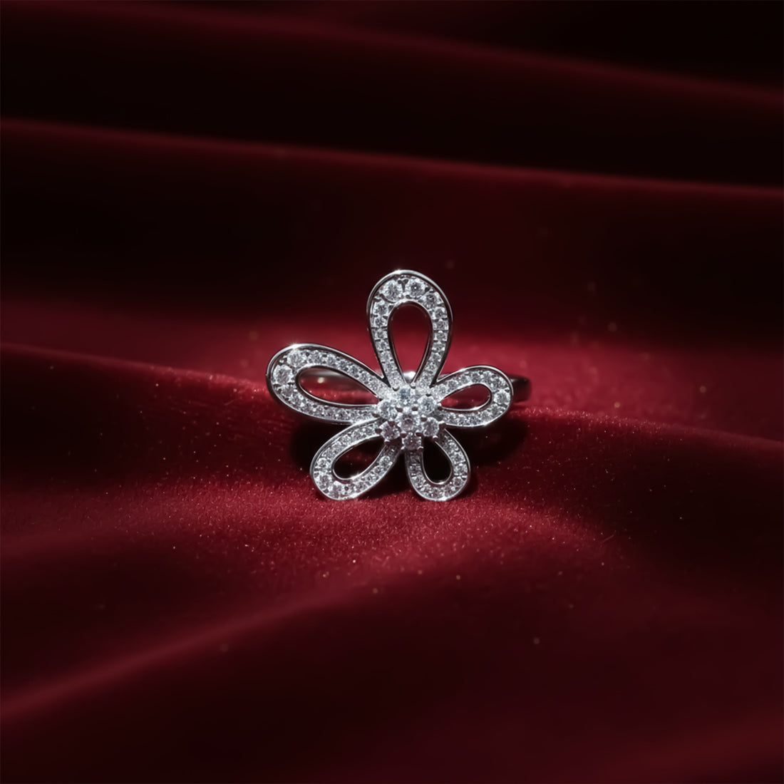 Silver Bloom Sparkle Band GWR -27