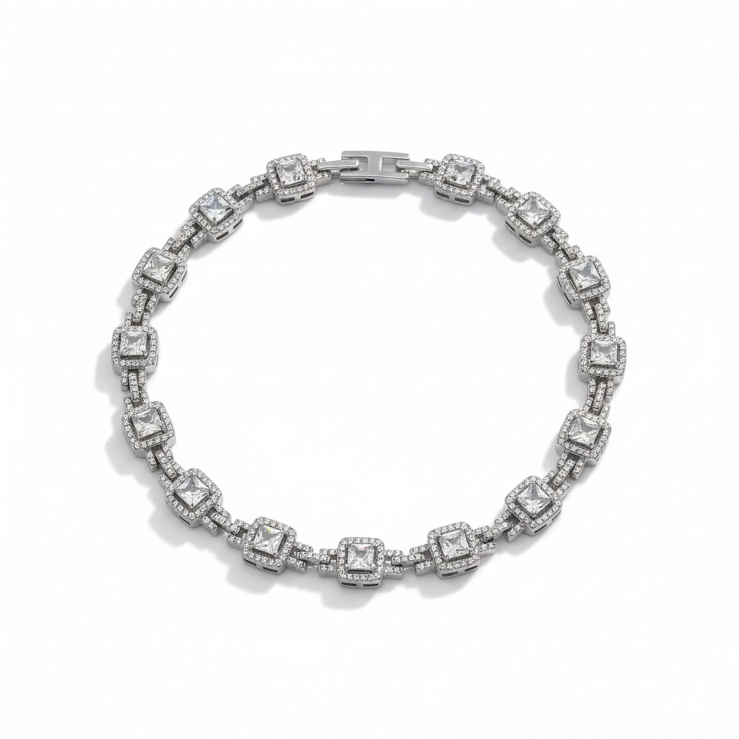 Silver Princess Halo Bracelet for women - Finora Jewels