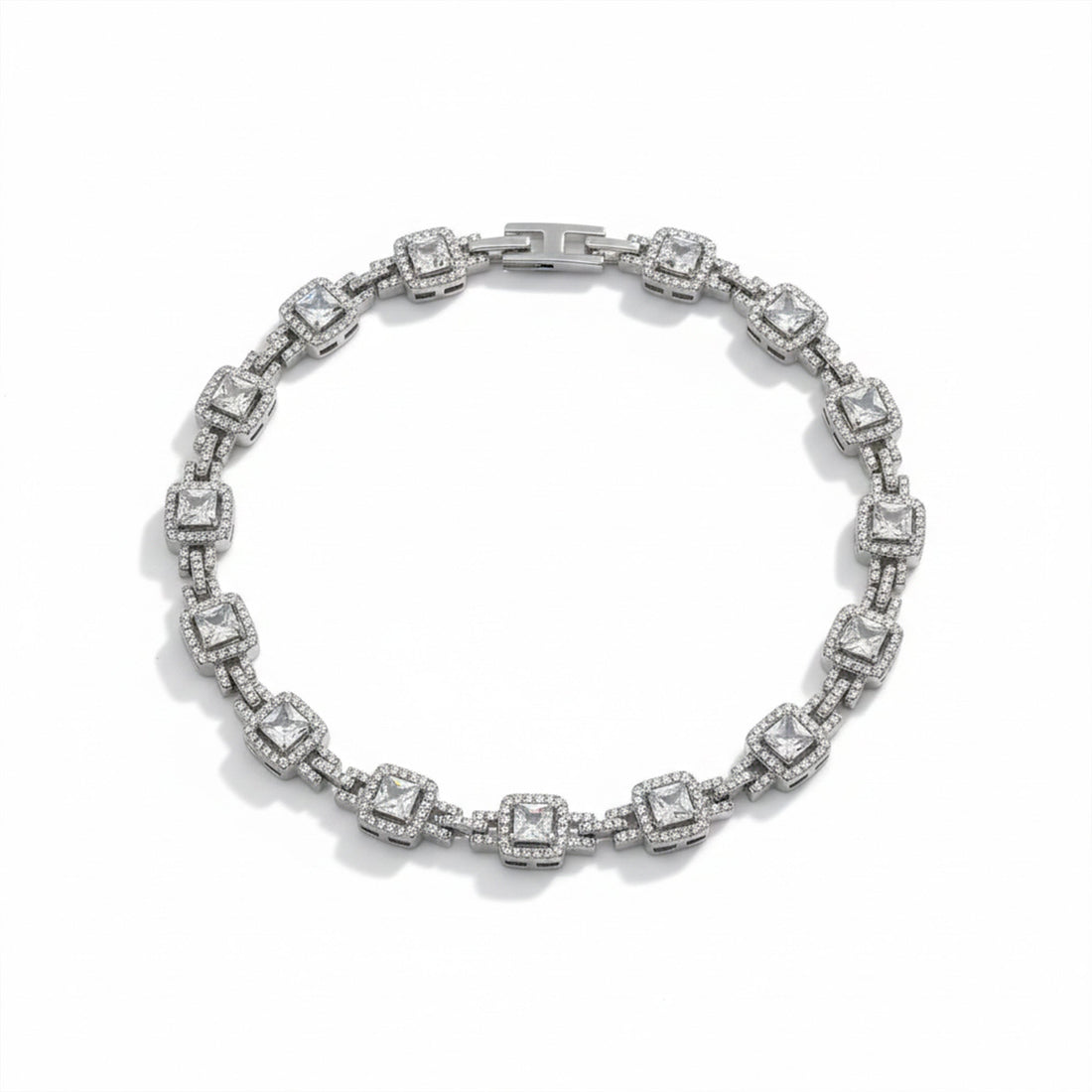 Silver Princess Halo Bracelet for women - Finora Jewels