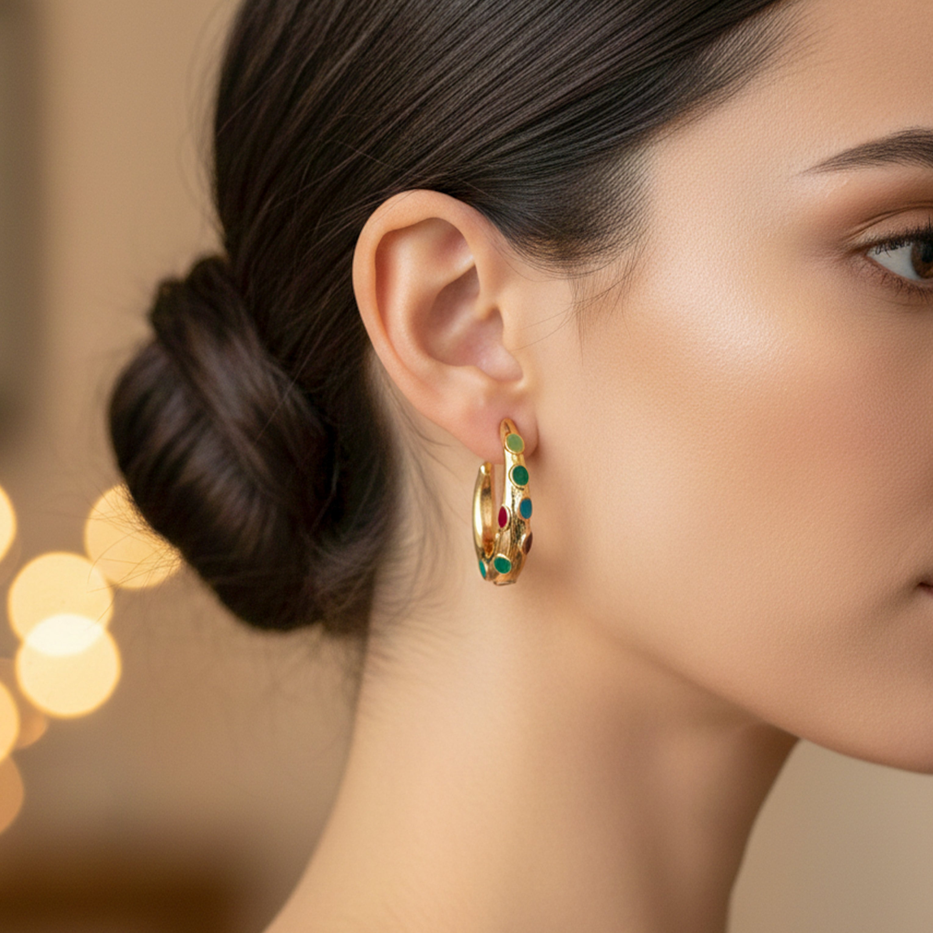 Navrang Elegance Rings Earring GWE -23