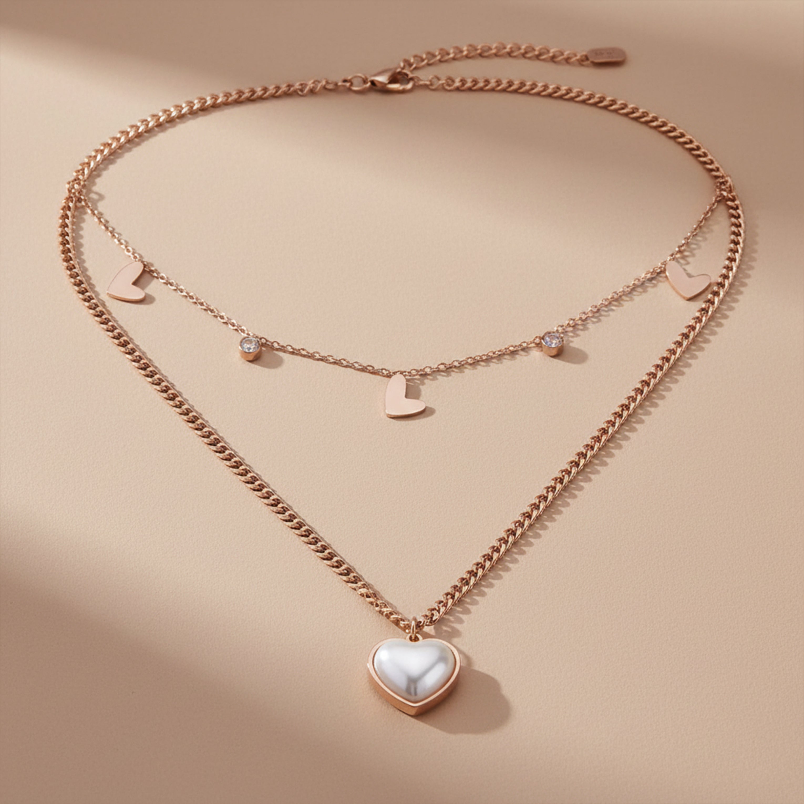 Moti Love 2 Tier Women Neckless Link GWN -17