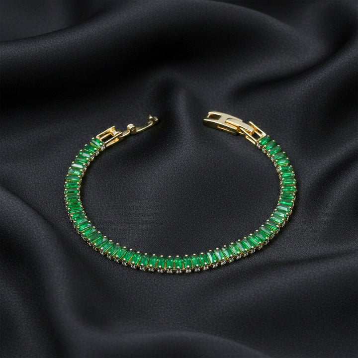 Emerald Baguette Tennis Bracelet