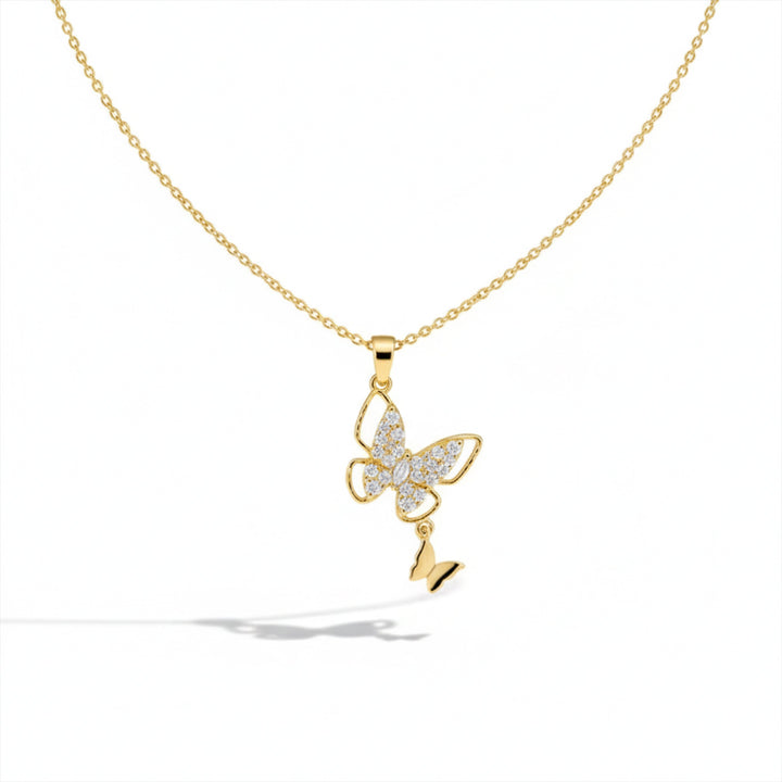 Dazzling Cubic Zirconia Papillon Accent Women Link Set GWN -142