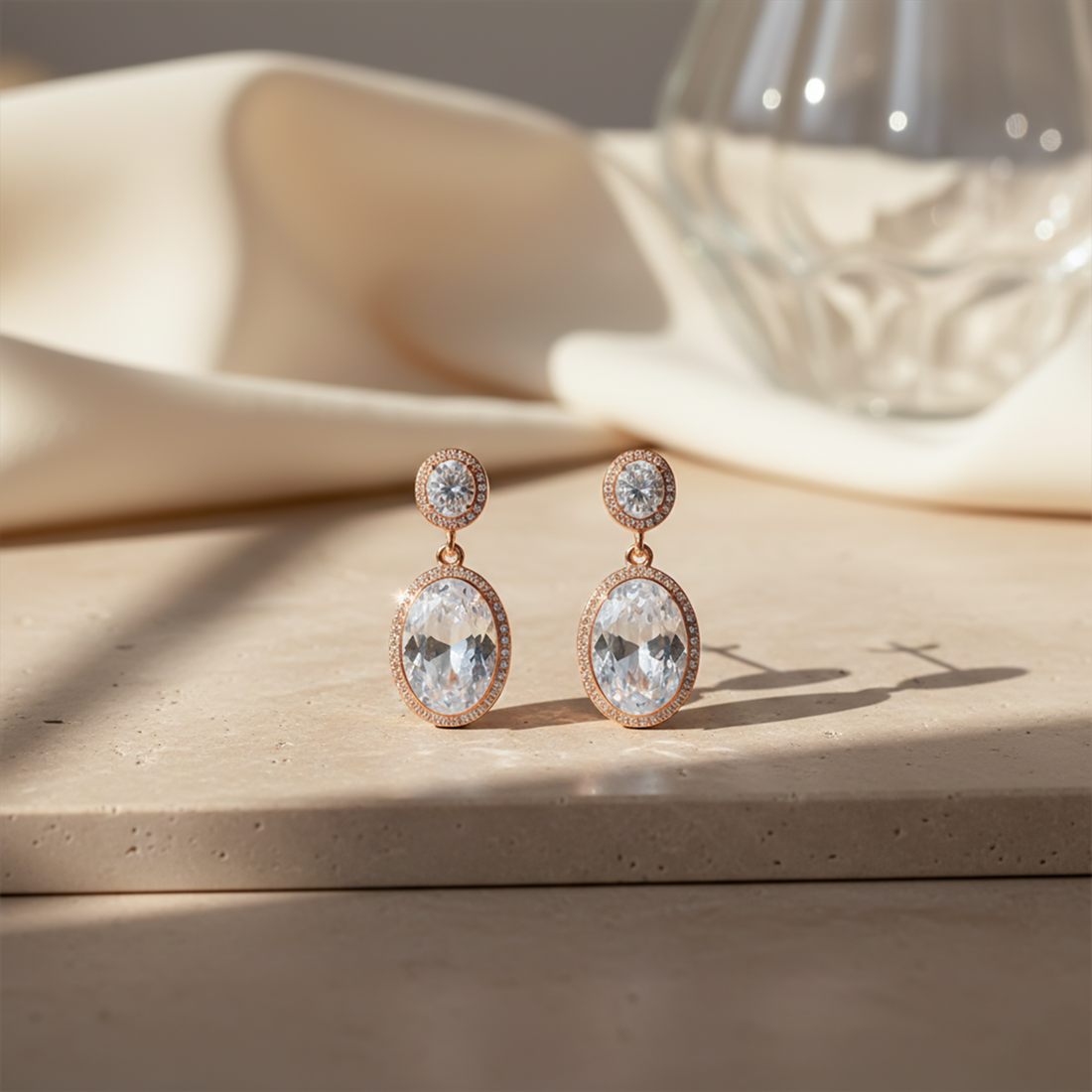 Amaya Cubic Zirconia Bloom Earring GWE -14