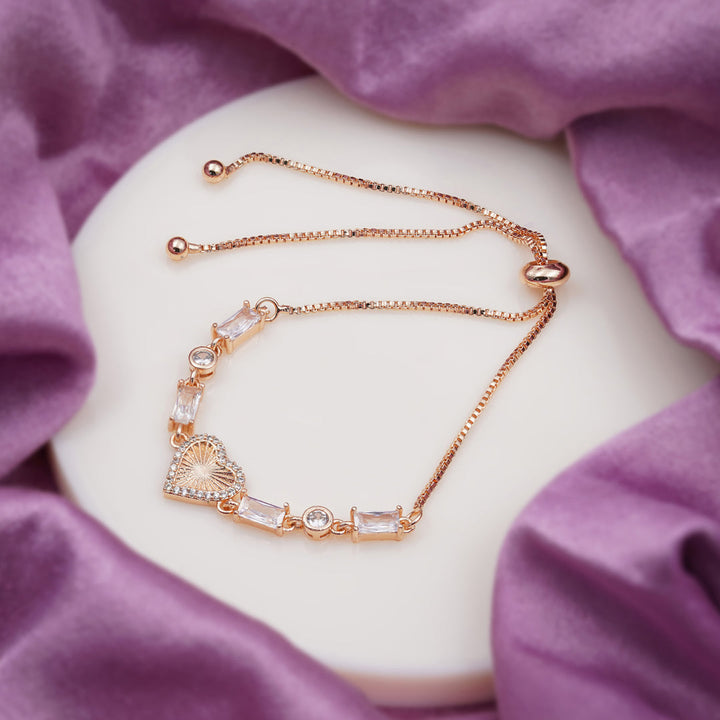 Radiant Heart Slider Bracelet