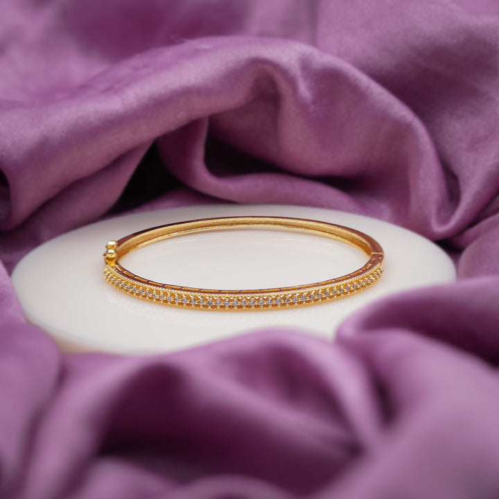 Dual Pave Kada Bracelet