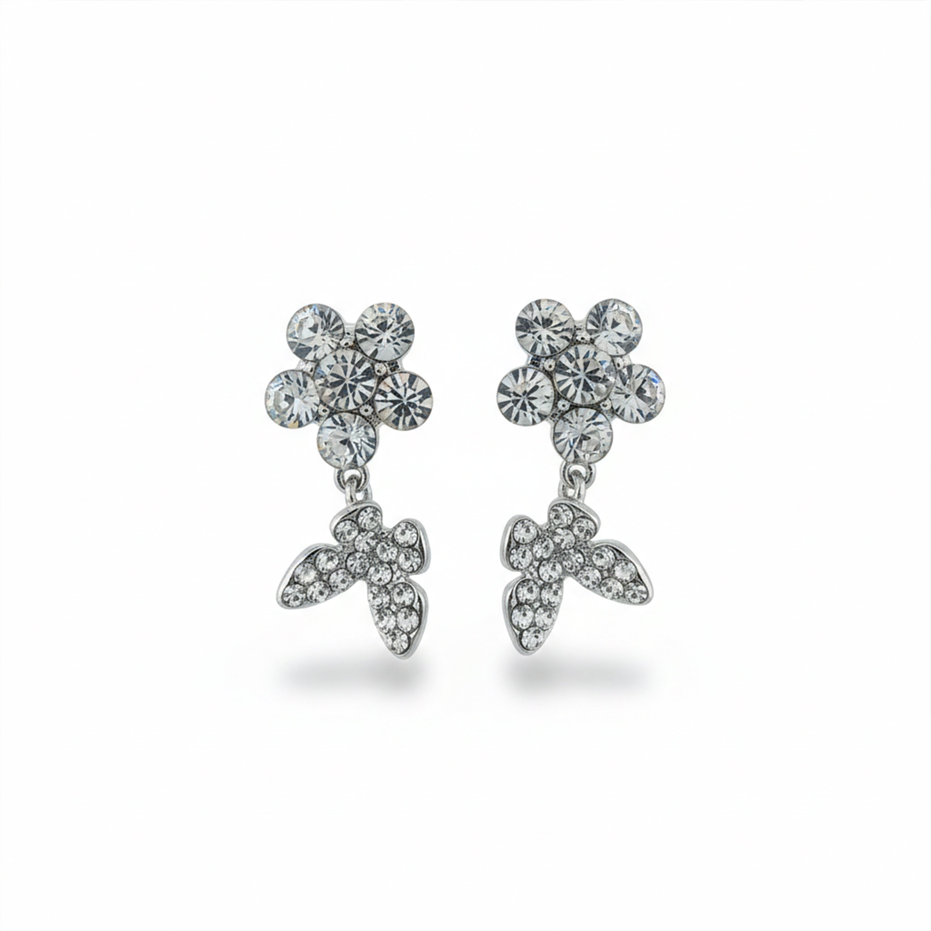 Bloom Sparkle Dangle Ear Studs GWE -106