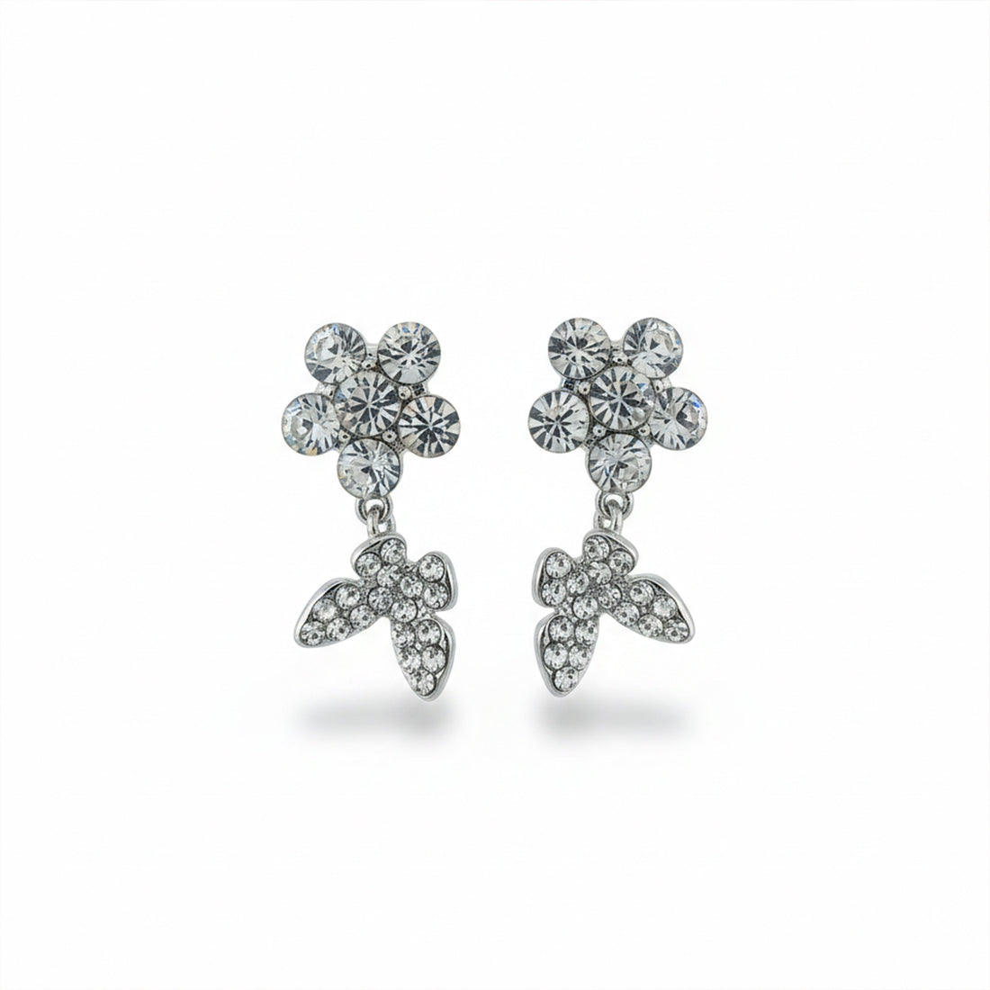 Bloom Sparkle Dangle Ear Studs GWE -106