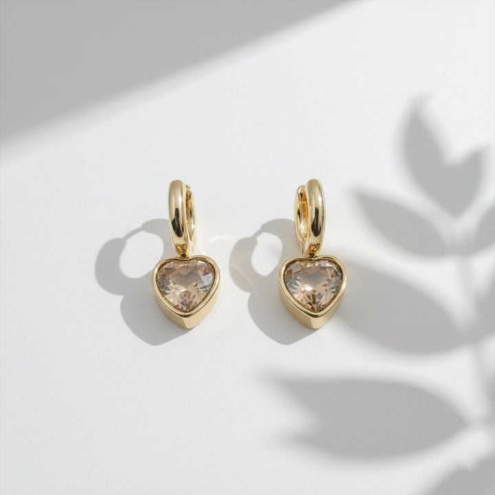 Love Gold Hoop Ear Studs GWE -67