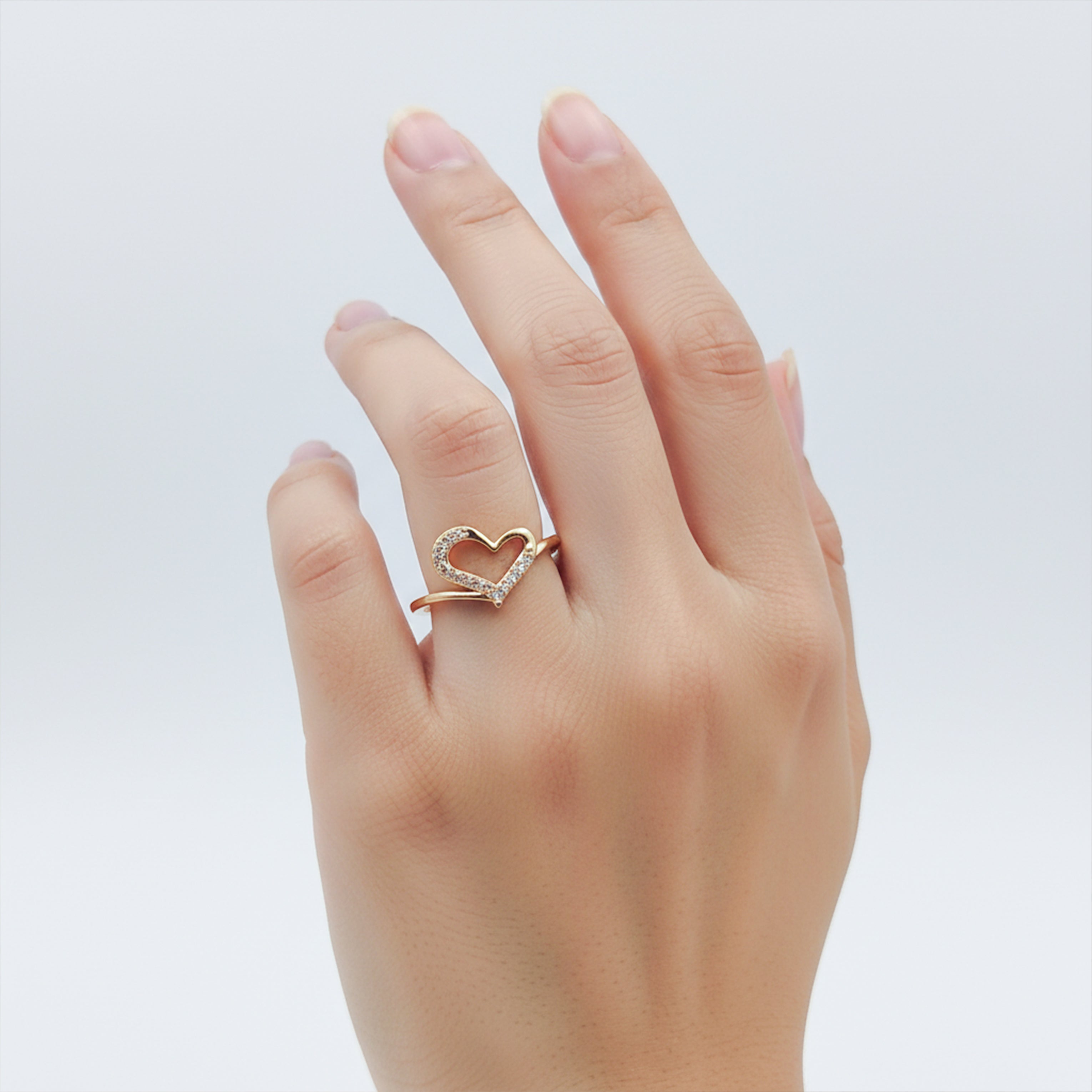 Gold-Toned Love Spark Band GWR -15