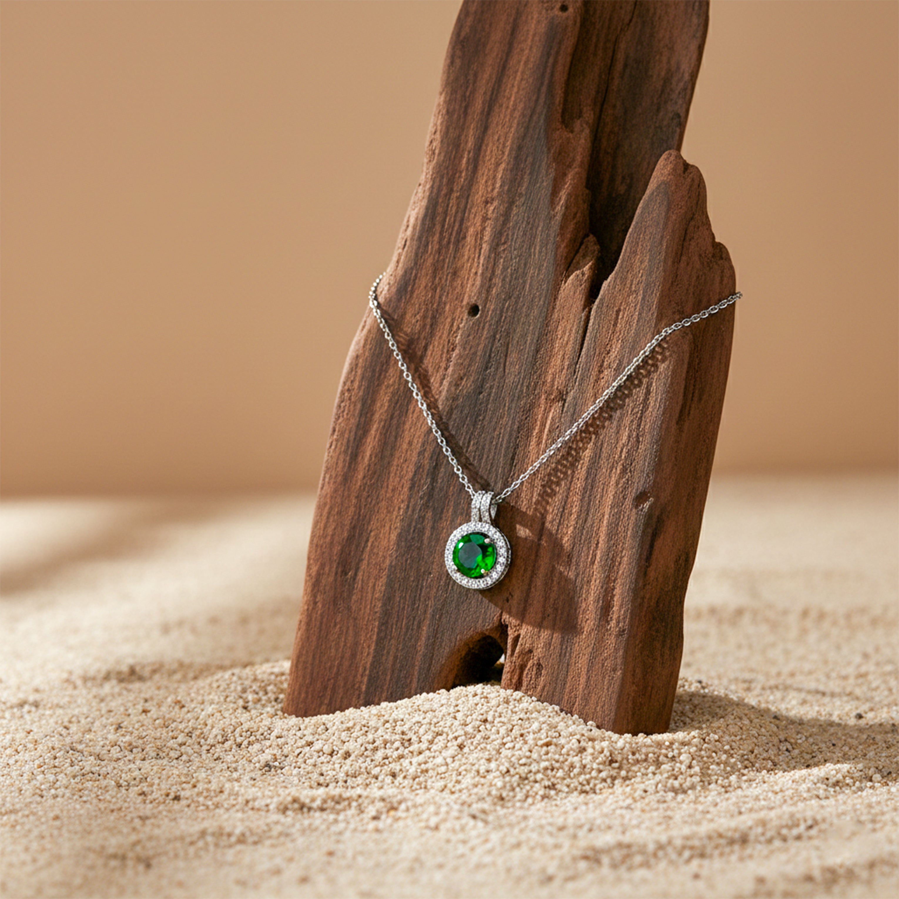Silver Halo Necklace for women - Finora Jewels