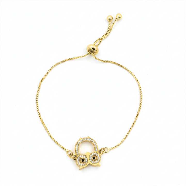 Gold Zirconia Owl Flexible Kangan GWB -164