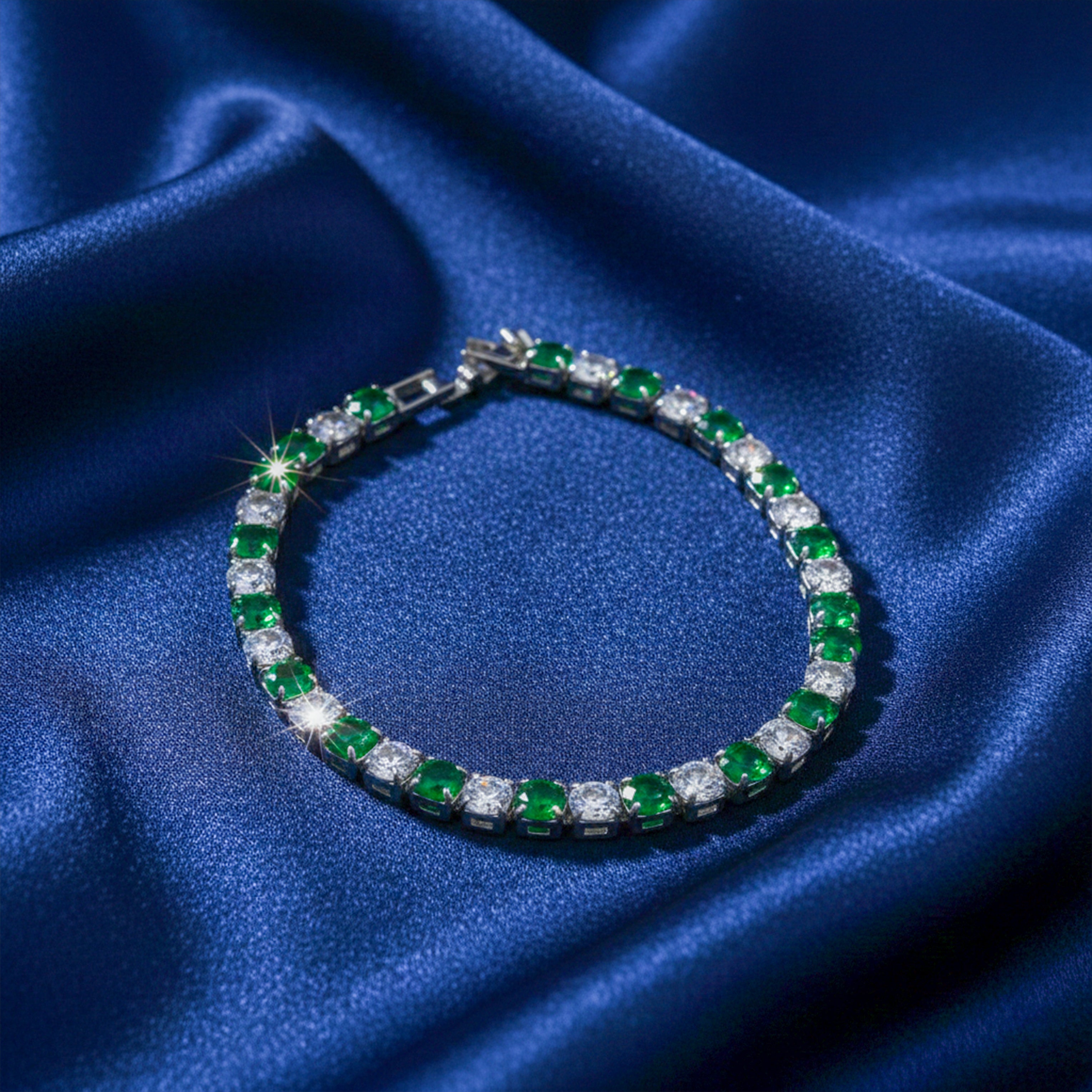 Verde & Zirconia Stone Line Kangan GWB -59