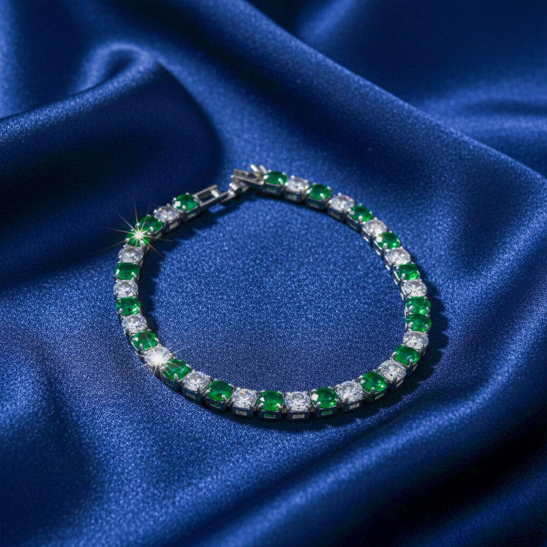 Verde & Zirconia Stone Line Kangan GWB -59