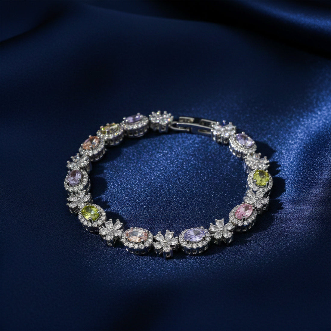 Multi-Coloro Earrings for women in Silver - Finora Jewels