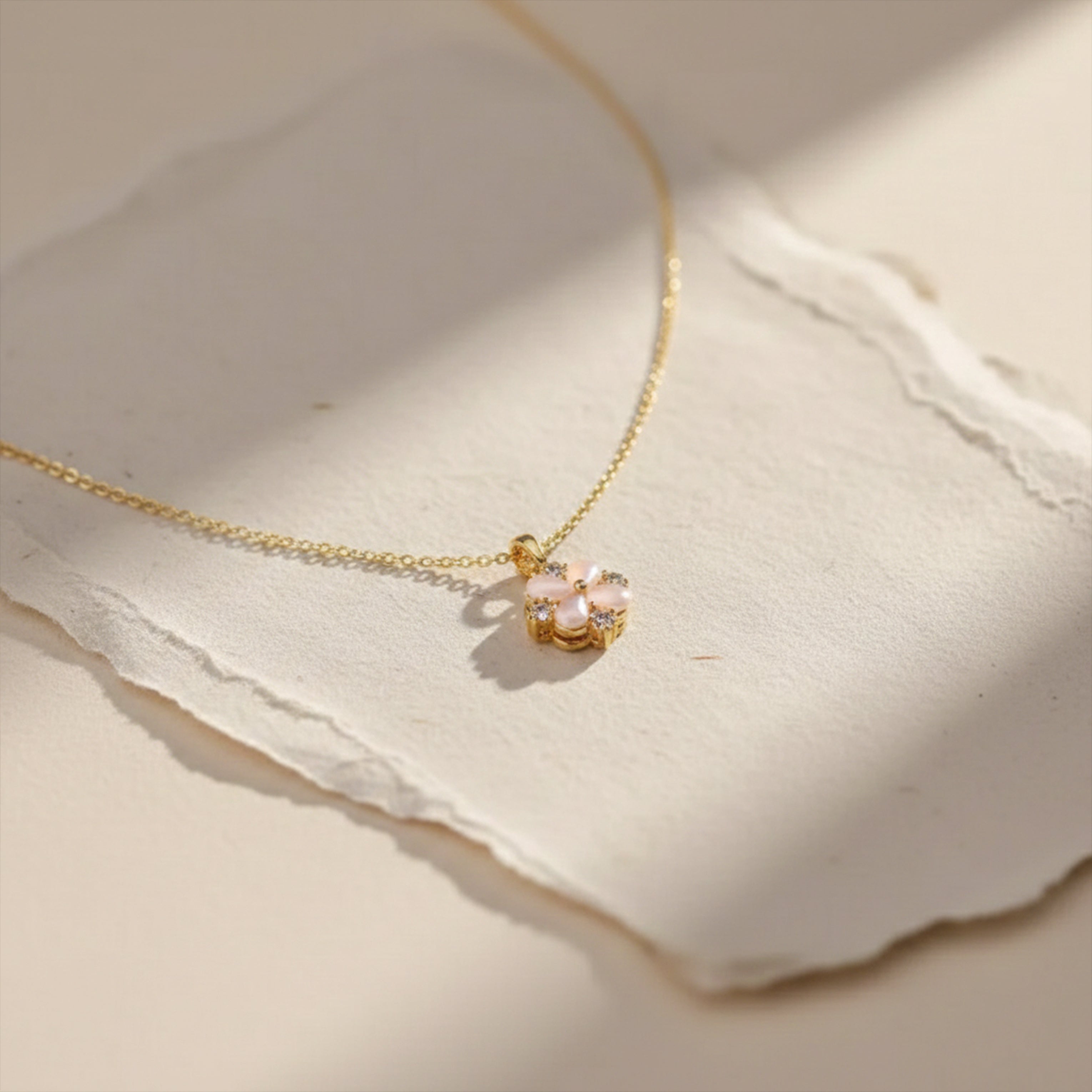 Petite Rosette Opal-Style Bloom Women Neckless GWN -76