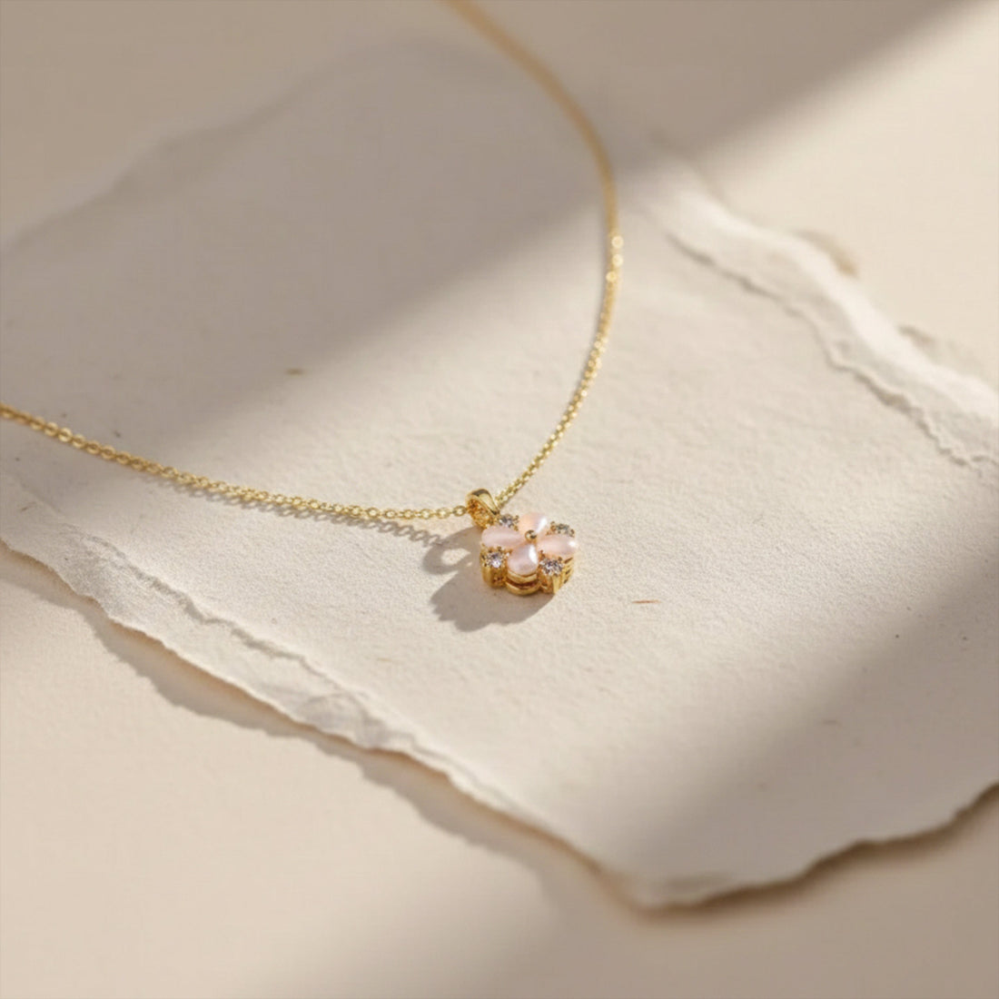 Petite Rosette Opal-Style Bloom Women Neckless GWN -76