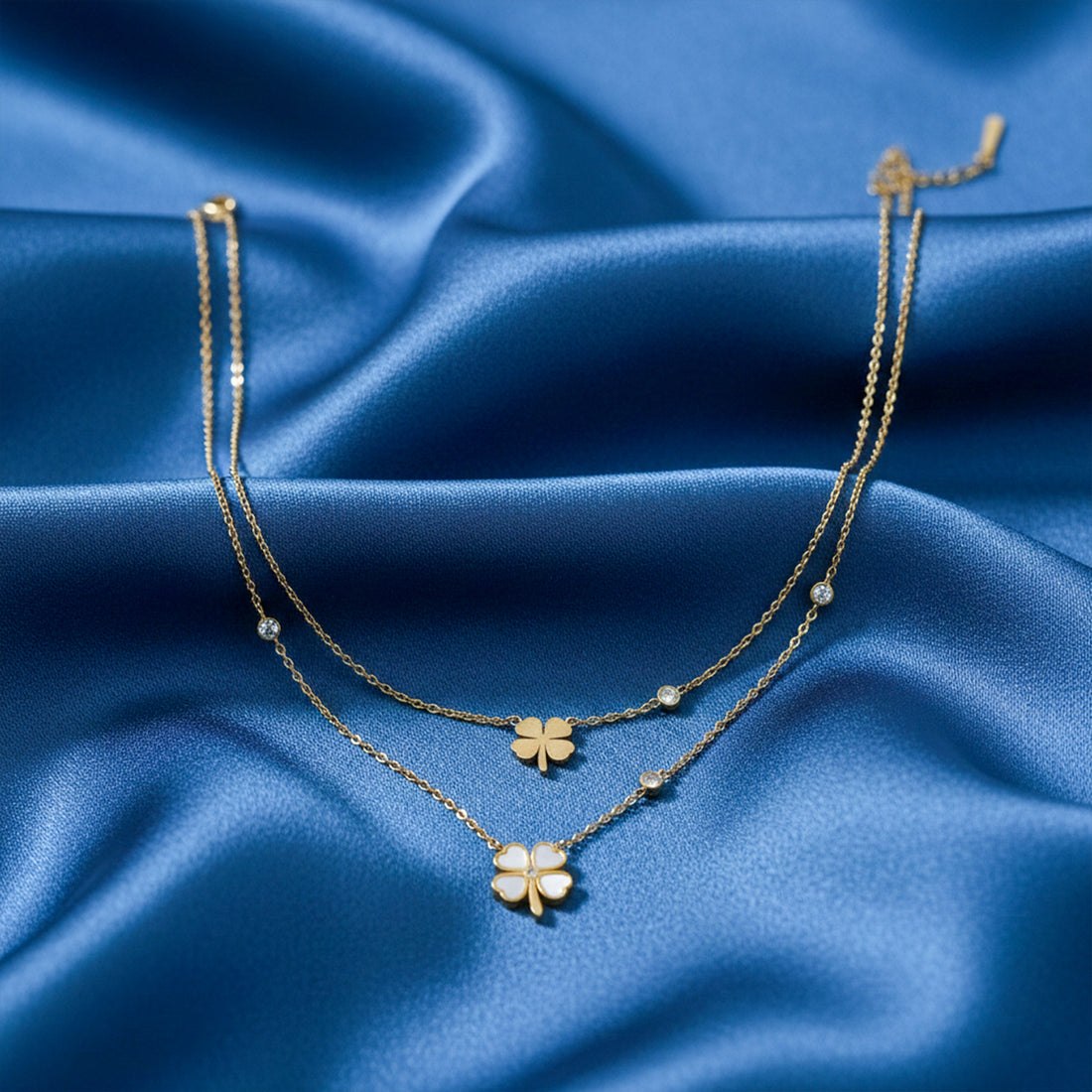 Quatrefoil Tiered Gold Payal GWN -127